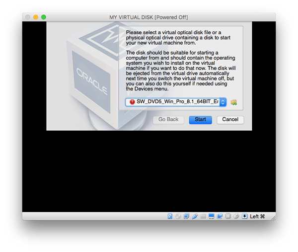 Wie man den virtual Box für ein spezifisches Betriebssystem installiert