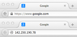 Zeigt, wie ein Domain-Name eine IP-Adresse aliassen kann